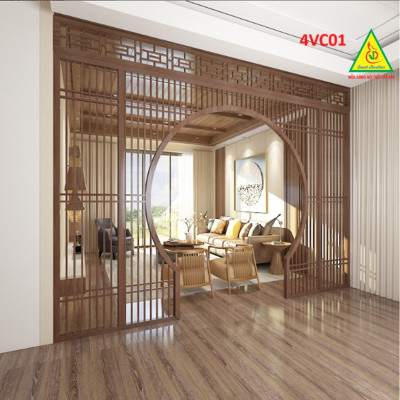 Vách ngăn phòng khách , vách ngăn phòng khách hiện đại 4VC01 - Nội thất lắp ráp ViendongAdv
