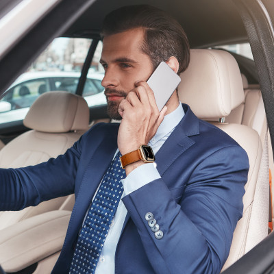 Dây Da Bò Khóa Đôi cho Apple Watch Series 1/2/3/4/5/6/7/8/9/SE1,2 & Apple Watch Ultra 1/2 Size 38/40/41/42/44/45/49mm - Hàng Chính Hãng