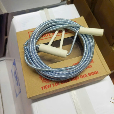 Dây Lò Xo Thông Tắc Cống, Nhà Vệ Sinh 5m 10m – Xử Lý Nghẽn Do Dầu Mỡ, Cơm Thừa Hiệu Quả