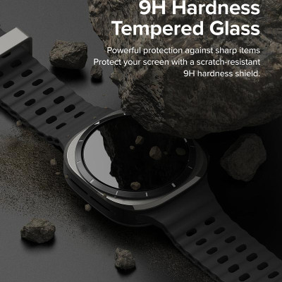 Vỏ ốp kèm dán cường lực cho Galaxy Watch Ultra RINGKE Slim & Glass - Hàng Chính Hãng