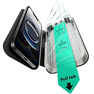 Combo 2 Kính Cường Lực Kèm Khung Dán Cho iPhone 16e/ iphone 13/ iphone 14 ESR UltraFit Classic Screen Protector_ Hàng Chính Hãng