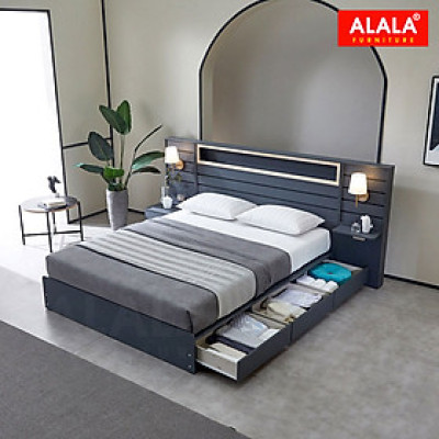Giường ngủ ALALA1221 / Miễn phí vận chuyển và lắp đặt/ Đổi trả 30 ngày/ Sản phẩm được bảo hành 5 năm từ thương hiệu ALALA/ Chịu lực 700kg 