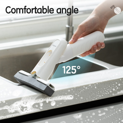 Cây Lau Bàn Bếp Tự Vắt Thông Minh Deli - Cây Lau Mini Cầm Tay Phun Sương, Bọt Biển Thấm Hút Đa Năng