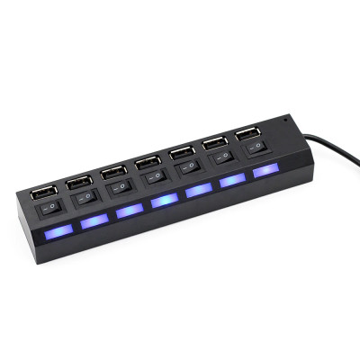 Hub USB 7 cổng có công tắc - Hàng Nhập Khẩu