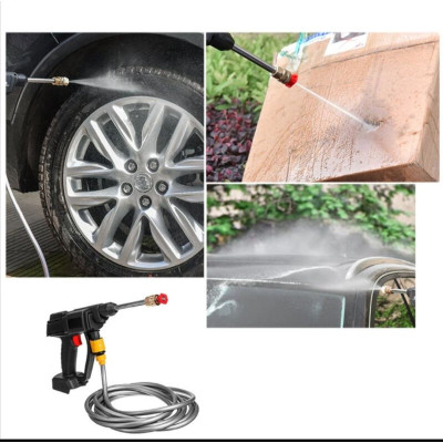 Máy Rửa Xe Mini Áp Lực Cao Dùng Pin Cầm Tay Rửa Xe Gia Đình Tưới Cây 48V 2 Pin