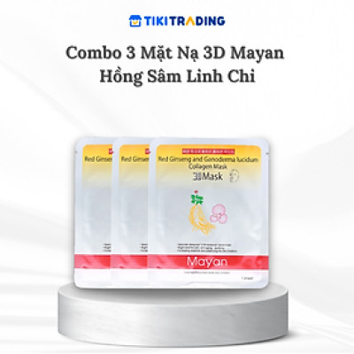 Combo 3 Mặt Nạ 3D Mayan Hồng Sâm Linh Chi