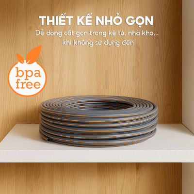 Vòi tưới cây, rửa xe Lebenlang LBLB3363, dài 30m, đa dạng công năng, cất gọn dễ dàng, hàng chính hãng