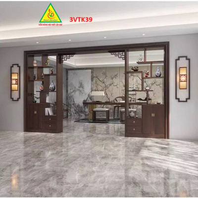 Vách ngăn phòng khách , vách ngăn phòng khách hiện đại 3VTK39 - Nội thất lắp ráp Viễn Đông Adv