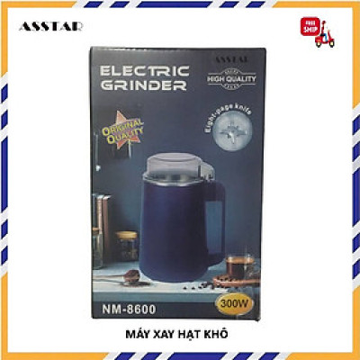 Máy Xay Hạt Khô Đa Năng Mẫu Mới Công Suất 300W 8 Lưỡi, Xay Các Loại Hạt, Đồ Khô, Coffee, Ngũ Cốc Không Ồn Tiện Lợi - Hàng Chính Hãng