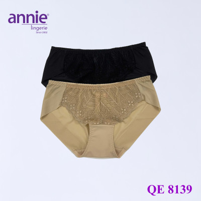 Quần lót nữ annie cao cấp QE 8139 phối ren, lưng vừa, không lộ viền