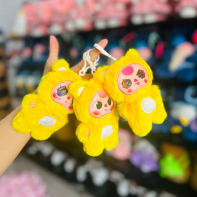 Móc khóa Baby Three đáng yêu - 15cm - Quà tặng móc khóa gấu bông bé ba tai thỏ cute