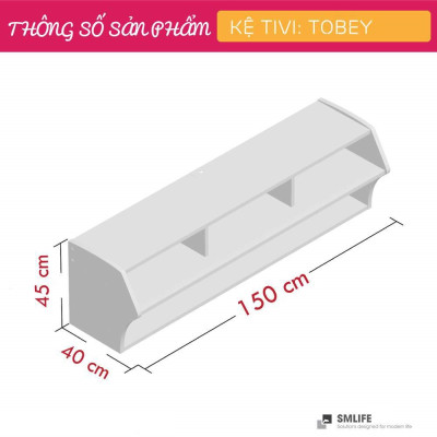 Kệ tivi treo tường đẹp SMLIFE Tobey