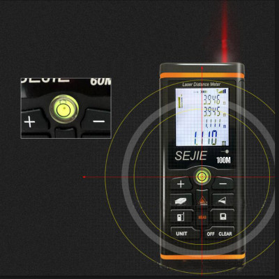 Thước đo khoảng cách bằng tia laser SEJIE phạm vi 100m (SJ-M100) - Hàng Nhập Khẩu