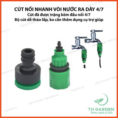 Bộ 30 béc tưới cây 8 tia nhỏ giọt kèm 25m dây và đầy đủ phụ kiện 206848