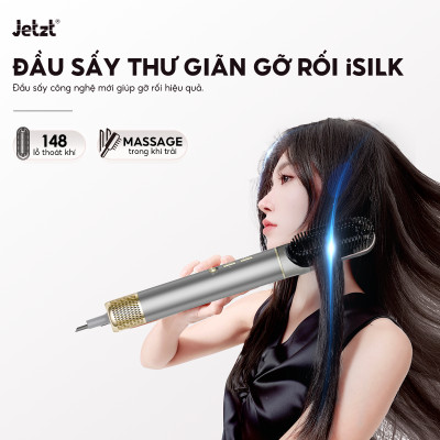 Máy sấy tóc ion âm Jetzt Care HC1000 - Công nghệ chống bức xạ hiện đại, an toàn tuyệt đối cho trẻ em và phụ nữ có thai, hàng chính hãng