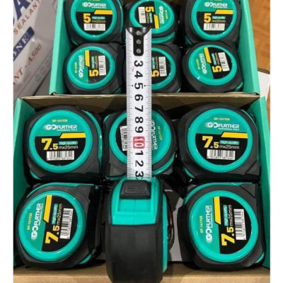[Hộp 12 Cái] Thước Cuộn GF 5M, 7,5M, 10M – Thước Rút Thép Cao Cấp Chống Gỉ, Rõ Số, Chống Va Đập