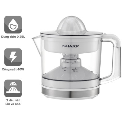 Máy Vắt Cam Sharp EJ-J407-WH - Hàng chính hãng