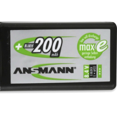 Pin sạc 9V - 200mAh ANSMANN - Hàng Nhập Khẩu