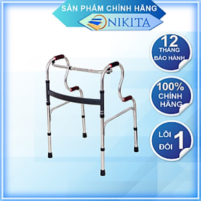 Khung tập đi tích hợp ghế ngồi hoặc bô vệ sinh, tiện dụng, chắc chắn, điều chỉnh được độ cao, chính hãng Nikita