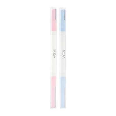 DAO CẠO MÀY 2 ĐẦU VACOSI - DC17 - VACOSI Dual-end Eyebrow Razor (2pcs)