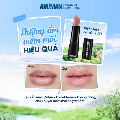 Son dưỡng cho nam AM-MAN LIP BALM FOR MEN