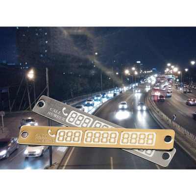 Thanh ghi số điện thoại trên kính ô tô có dạ quang