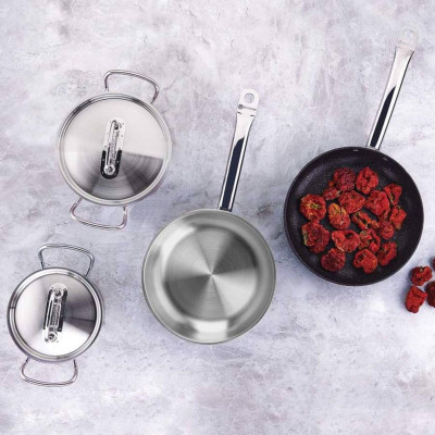 Nồi inox cao cấp Korkmaz Proline 2.7 lít thân cao - A1164 - Hàng Chính Hãng