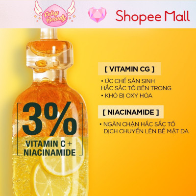 [GARNIER] Tinh Chất Vitamin C Cô Đặc Giúp Sáng Da & Mờ Thâm Hiệu Quả Bright Complete Ampoule Serum 1.5ml/12x1.5ml