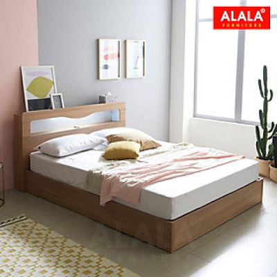 Giường ngủ ALALA1214 + 3 hộc kéo / Miễn phí vận chuyển và lắp đặt/ Đổi trả 30 ngày/ Sản phẩm được bảo hành 5 năm từ thương hiệu ALALA/ Chịu lực 700kg 