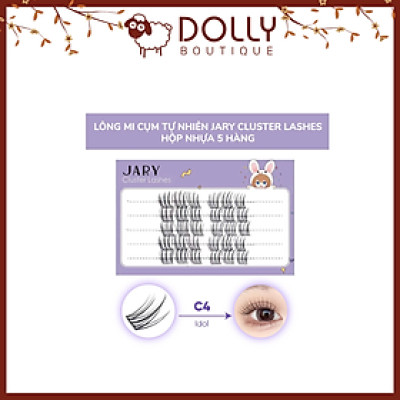 Lông Mi Giả Cụm Tự Nhiên Jary Cluster Lashes Hộp Nhựa 5 hàng C4 IDOL
