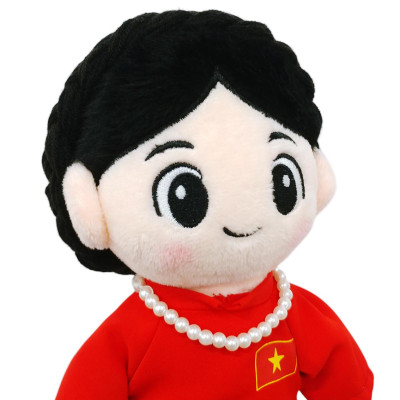 Gấu Bông Đồng Chí Hậu Phương 25 cm - ZooZoo - Áo Dài Đỏ