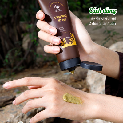 Bộ xông hơi thải độc, tái tạo da cơ bản Wonmom ( 1 Hộp xông mặt + 1 Scrub nghệ tẩy mặt )