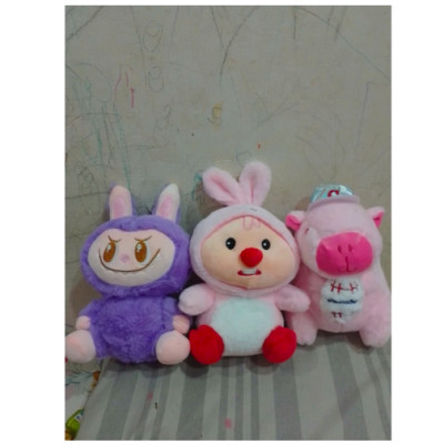 Thú nhồi bông Loopy tai heo đáng yêu - Size 23cm - Nón ngẫu nhiên - Quà tặng gấu bông Loopy hải ly cosplay cute nhiều mẫu.