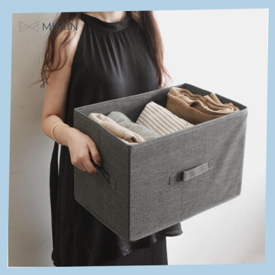 Combo 3 Hộp Vải Đựng Đồ Dùng Đa Năng – Túi Vải Thụy Điển Không Nắp Bộ 3 Chiếc Sang Trọng, Đẳng Cấp - Tiện Ích - Hàng Chính Hãng MINIIN