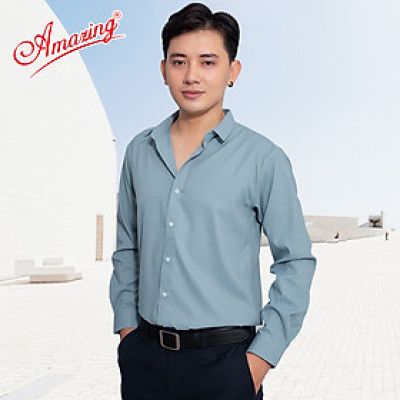 Áo sơ mi nam cao cấp big size, hiệu Amazing, dáng body ôm vừa tôn dáng đẹp, chất vải Bamboo, sắc màu đa dạng