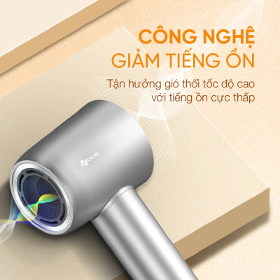 Máy Sấy Tóc Ion Âm Tốc Độ Cao Life360 LF-MST23, Sấy Nóng Lạnh, Sấy Nhanh, Không Ồn - Hàng Chính Hãng - Bảo Hành 1 năm