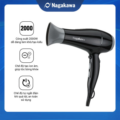 Máy Sấy Tóc Nagakawa NAG1606 (2000W) - Hàng Chính Hãng