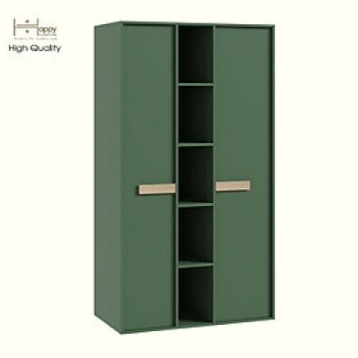 HAPPY FURNITURE , Tủ quần áo 2 cửa mở - SPACE, TCM_242 , 110cm x 59cm x 200cm DxRxC