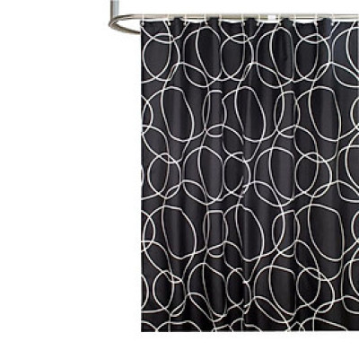 Rèm Phòng Tắm Dày Dặn Không Thấm Nước Rèm Tắm Polyester Họa Tiết Chấm Bi