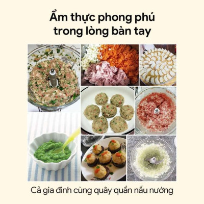 Máy Xay Thịt Đa Năng Mishio MK388 - Cối Thủy Tinh 2L, Xay Nhuyễn Mọi Loại Thực Phẩm, Đa Dụng, Tiện Lợi - hàng chính hãng