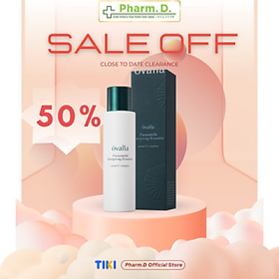 [SALE 70% CẬN DATE] Toner Nước Dưỡng Ẩm Thuần Chay OVALLA Fucocentella Energizing Essenskin Giúp Dưỡng Ẩm Phục Hồi Da, Giảm Nếp Nhăn Và Sáng Da 130ml Làm Đẹp Da Dưỡng Ẩm Da Skincare [CẬN DATE]