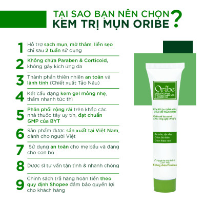 Kem Hỗ Trợ Giảm Mụn Ngừa Thâm Liền Sẹo Ori
