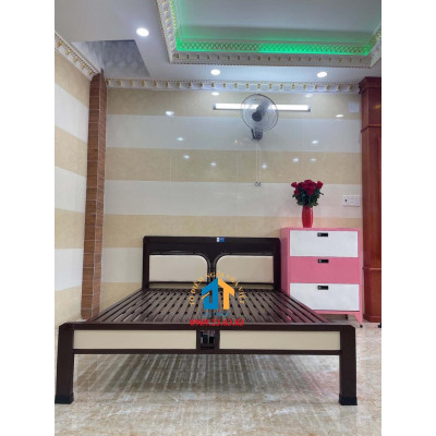 Giường sắt khung hộp ngang 1m4 dài 2m ĐẠI THÀNH