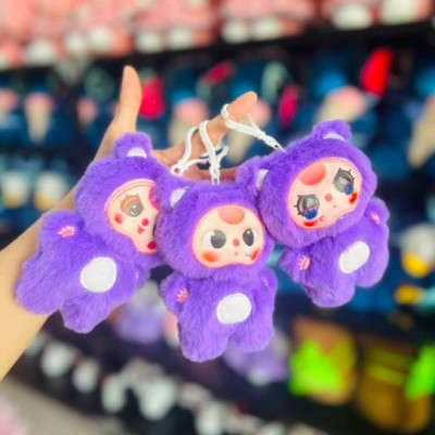 Móc khóa Baby Three đáng yêu - 15cm - Quà tặng móc khóa gấu bông bé ba tai thỏ cute