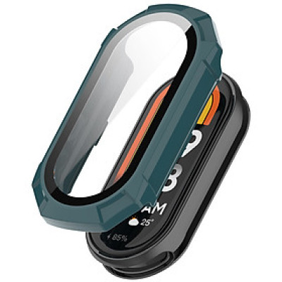Ốp Case PC Mặt Kính Cường Lực chống va đập cho Xiaomi Mi Band 8 / Xiaomi Mi Band 9 - Hàng Chính Hãng