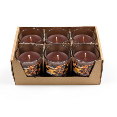 Hộp 6 ly nến thơm votive Eden Candle FTRAMART EDC0016 Cinnamon (Hương quế)
