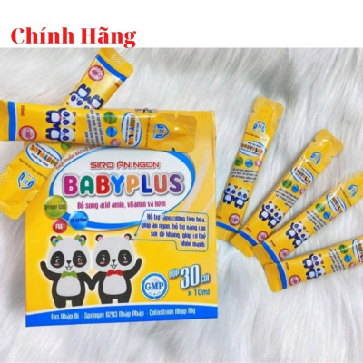 Babyplus - Siro ăn Ngon, Tăng Cân _ Hỗ Trợ Tiêu Hóa _ Tăng Cường Sức Đề kháng (1 Hộp 30 gói)