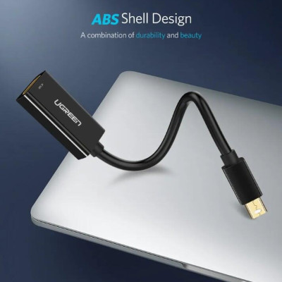 Ugreen UG40360MD112TK 25CM màu Đen Cáp chuyển đổi Mini DP sang HDMI hỗ trợ phân giải 4K x 2K - HÀNG CHÍNH HÃNG