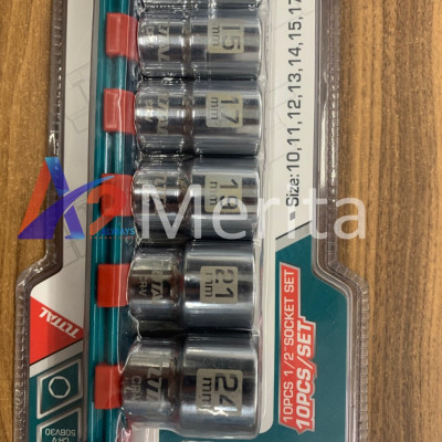 Bộ 10 đầu tuýp 1/2" Total THT121101