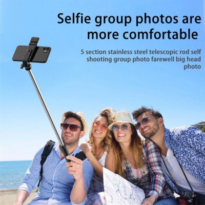 Tripod Gậy Selfie Có Đèn Trợ Sáng & Remote – Gấp Gọn, Dễ Mang, Hỗ Trợ Quay Chụp Mọi Nơi
